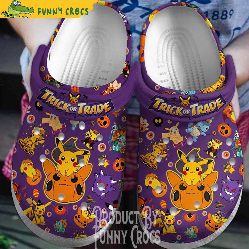 trick or trade pokemon halloween crocs discover comfort and style clog shoes with funny crocs