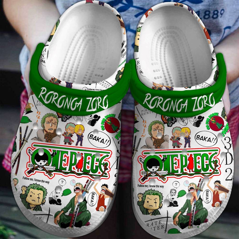 unleash your otaku spirit with our roronoa zoro one piece classic crocs fast shipping available