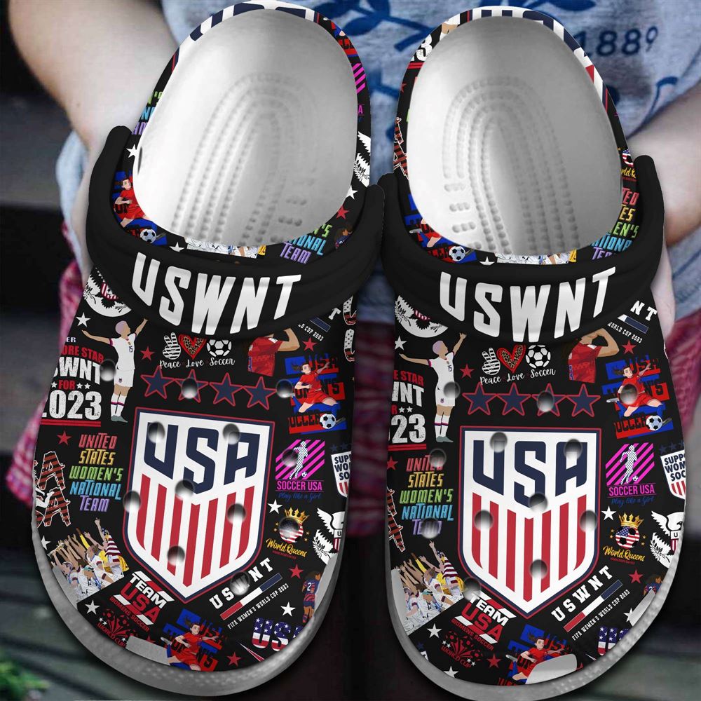 us womens national team us soccer sport crocs crocband clogs shoes
