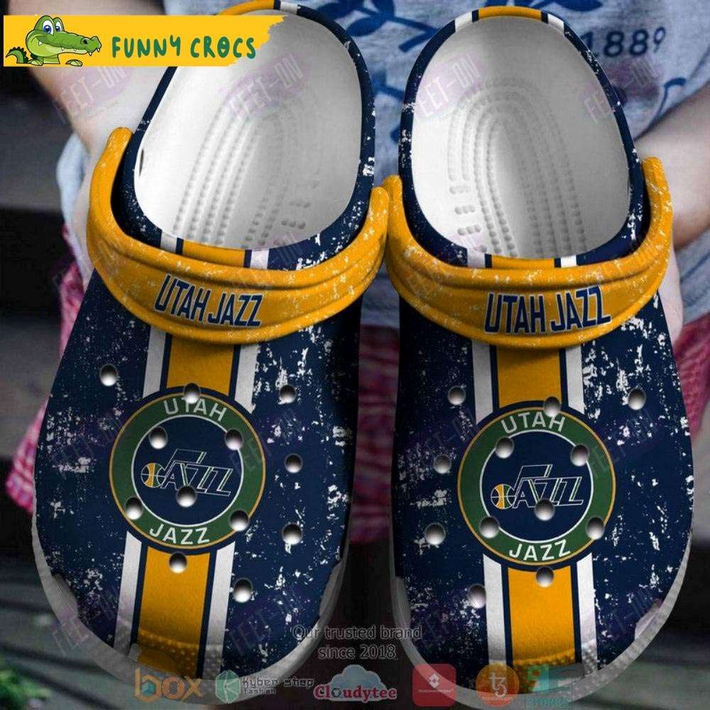 utah jazz nba crocs clog shoes discover comfort and style clog shoes with funny crocs