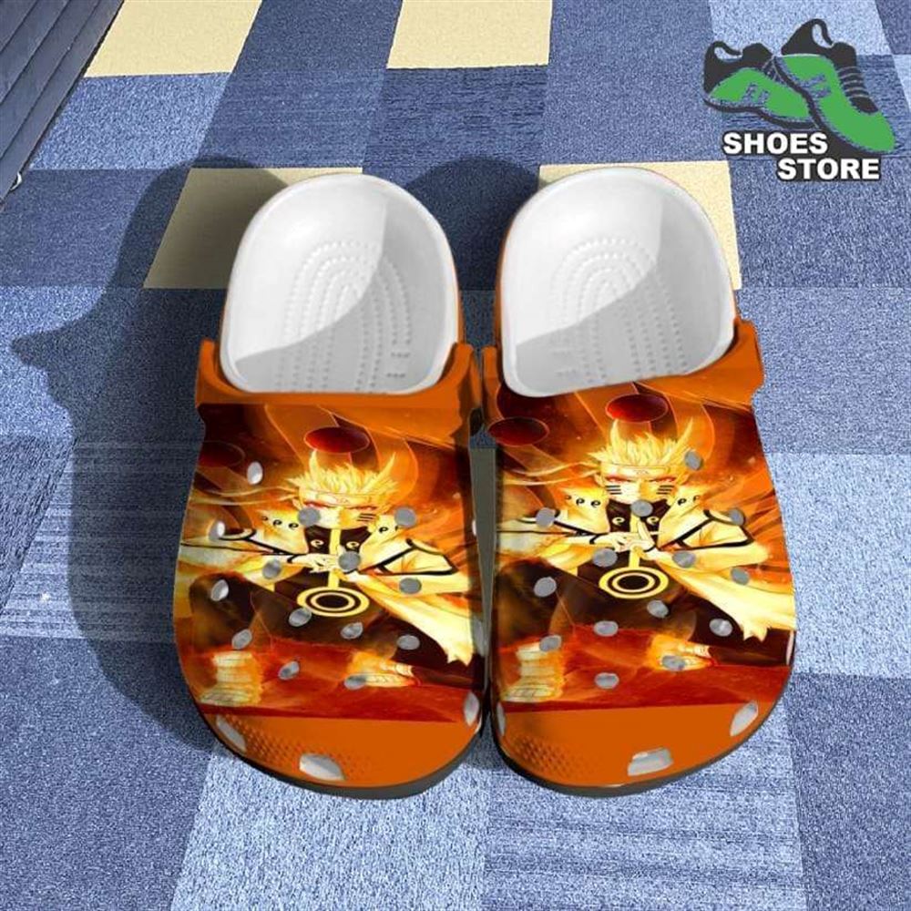 uzumaki naruto sage mode anime crocs clog shoes