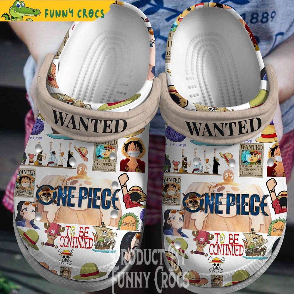 Wanted Poster One Piece Crocs Shoes - Discover Comfort And Style Clog Shoes With Funny Crocs