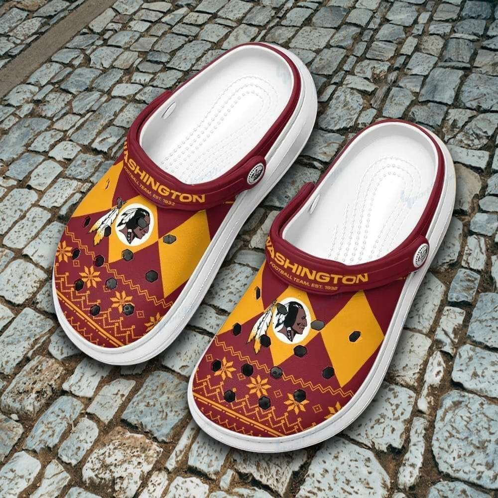washington redskins crocs crocband nfl gifts for fans gift for miami dolphins fans