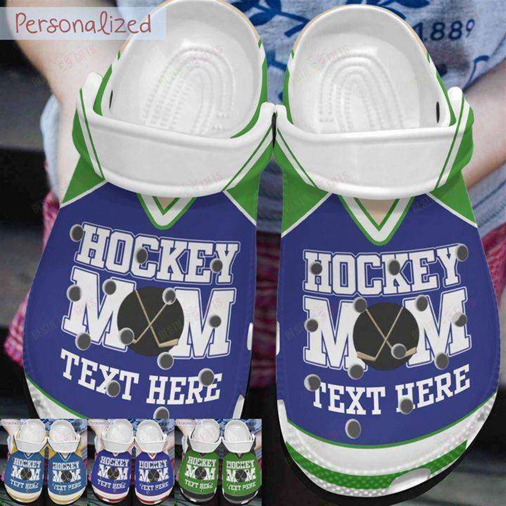White Sole Personalized Hockey Mom Nhl Crocs Classic Nhl Clogs Shoes