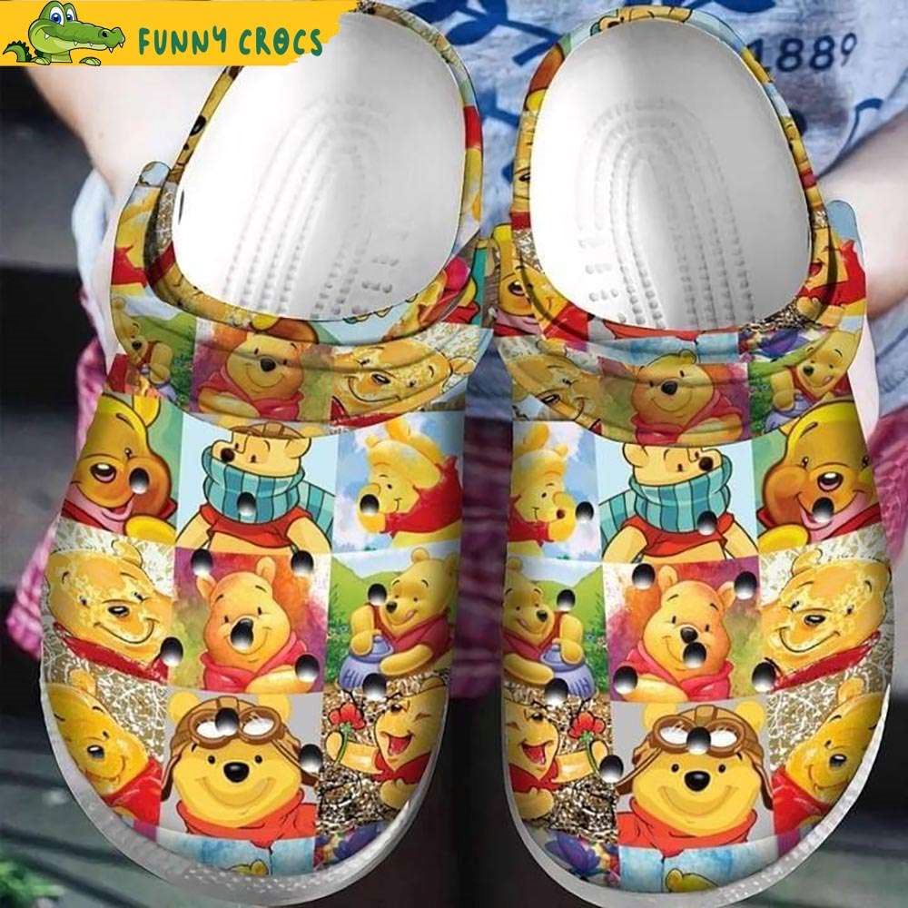 winnie the pooh faces disney crocs discover comfort and style clog shoes with funny crocs
