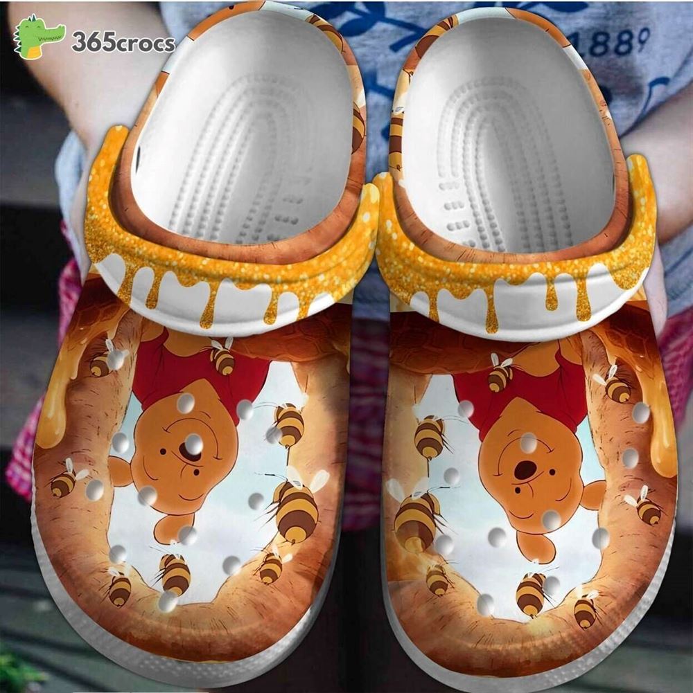 winnie the pooh halloween edition customized crocs for fans