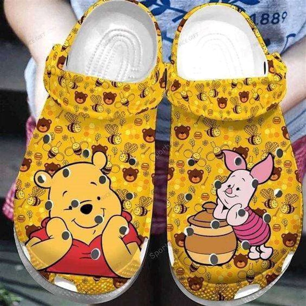 winnie the pooh piglet design crocs shoes comfortable footwear collection