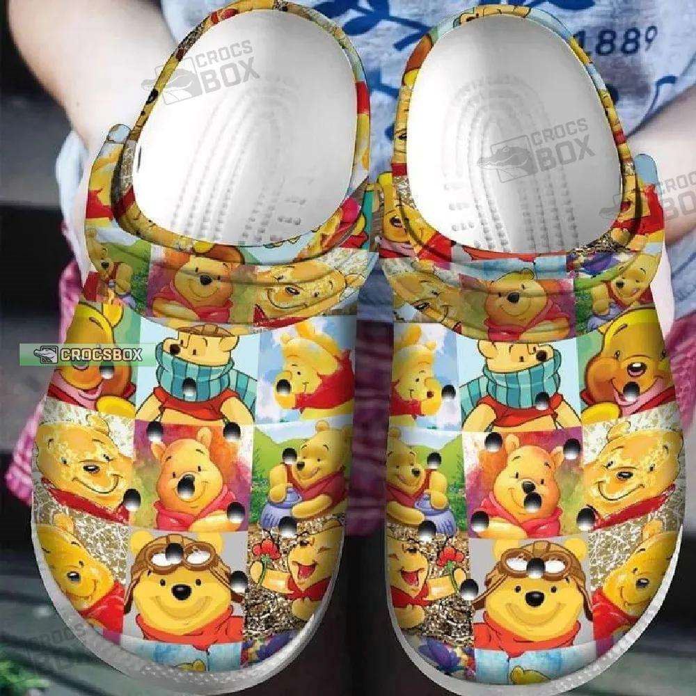 winnie the pooh themed crocs shoes