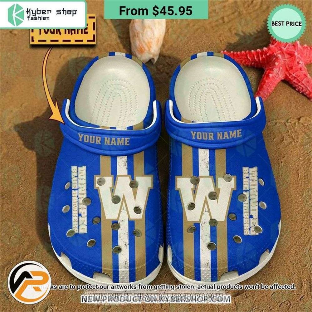winnipeg blue bombers custom crocs corcband shoes %E2%80%93 ap fashion