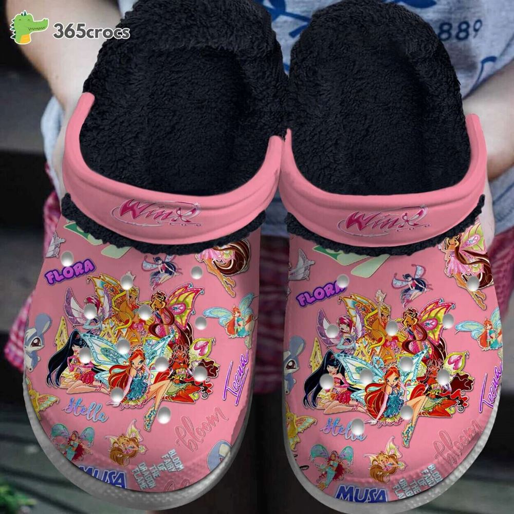 winx club animated series themed comfort lined crocs magical footwear