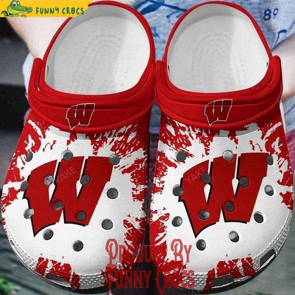 wisconsin badgers crocs discover comfort and style clog shoes with funny crocs