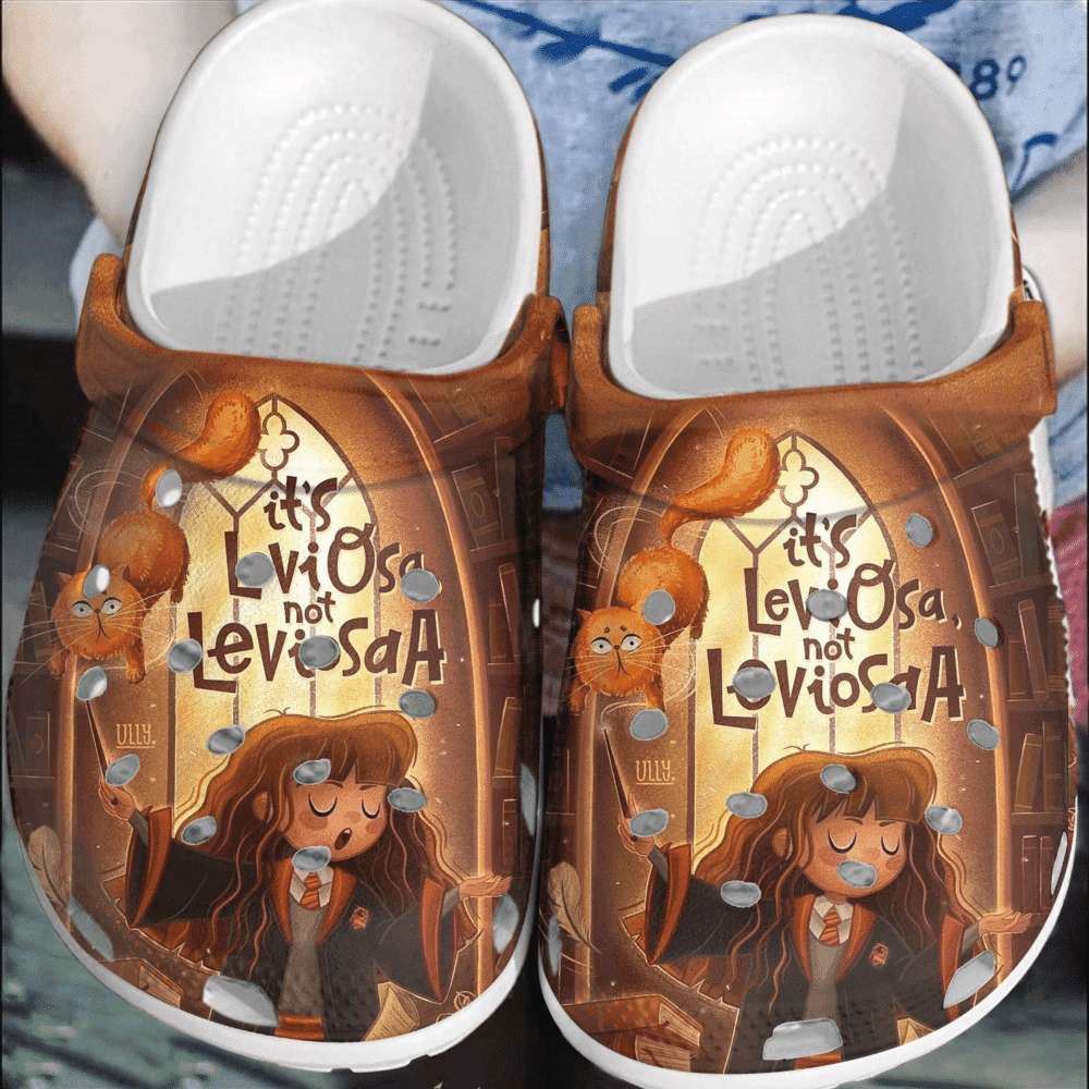 witch girl magical school gift for lover rubber crocs clog shoes comfy footwear