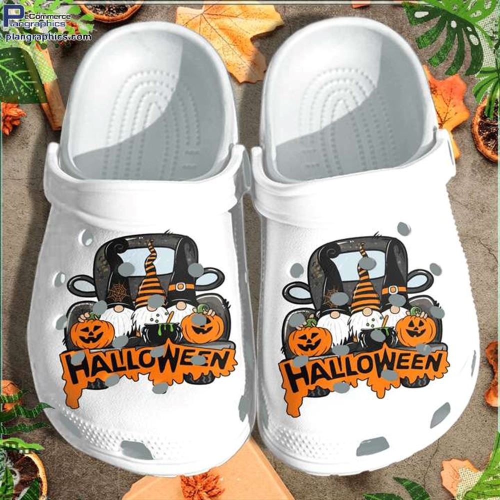 witch gnomes car pumpkin crocs shoes clog %E2%80%93 happy halloween crocs crocband clog