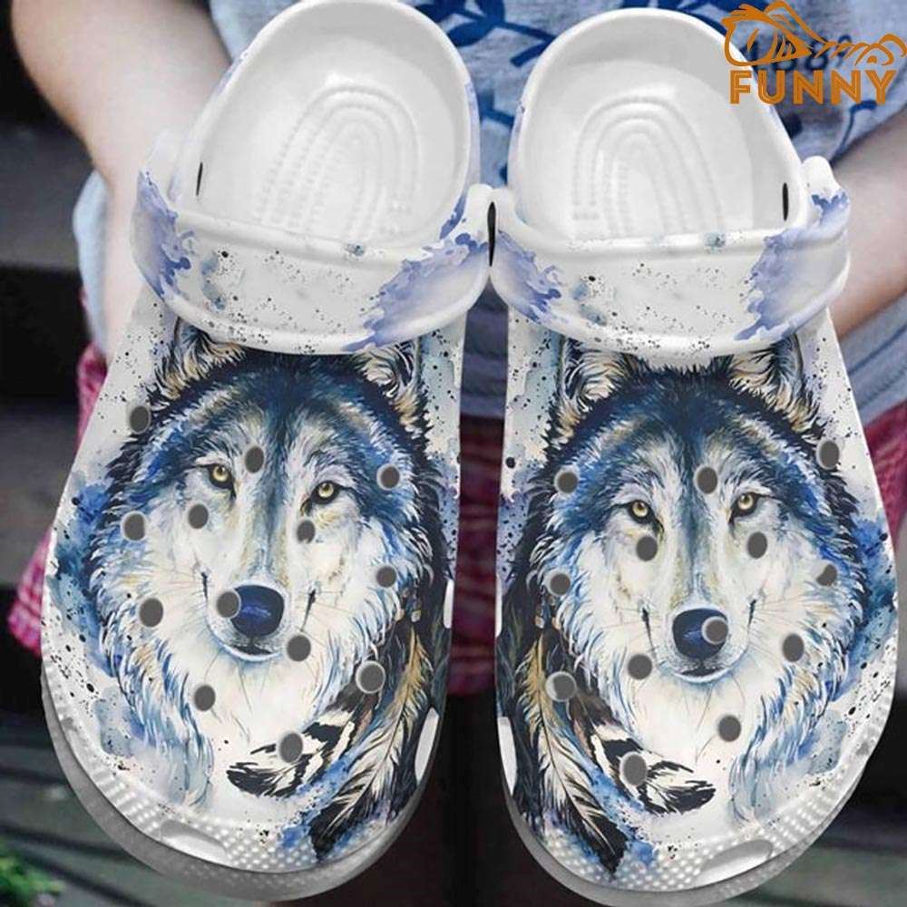 wolf winter crocs discover comfort and style clog shoes with funny crocs
