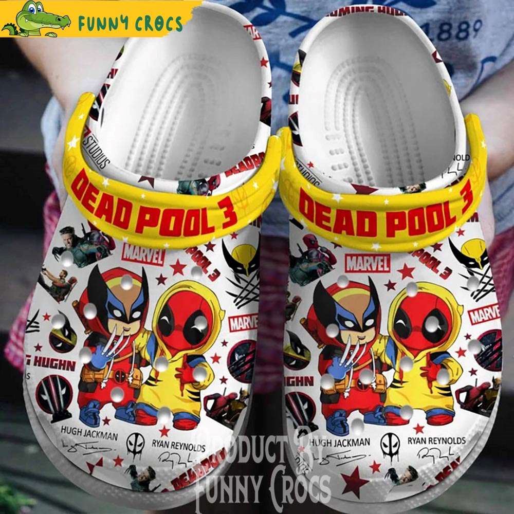 wolverine deadpool 3 marvel crocs shoes discover comfort and style clog shoes with funny crocs