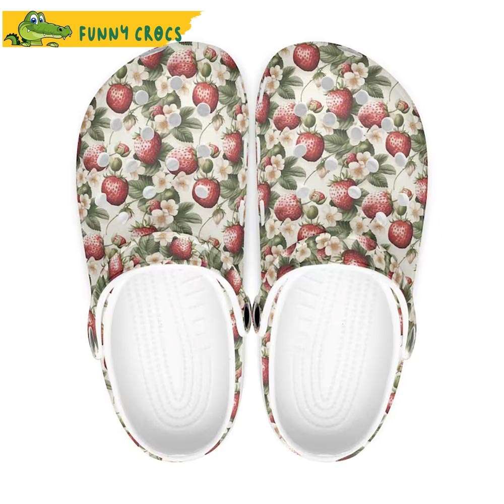 women watercolor strawberry crocs slippers discover comfort and style clog shoes with funny crocs