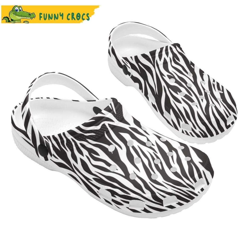 womens crocs zebra print slip on shoes gift for friend discover comfort and style clog shoes with funny crocs