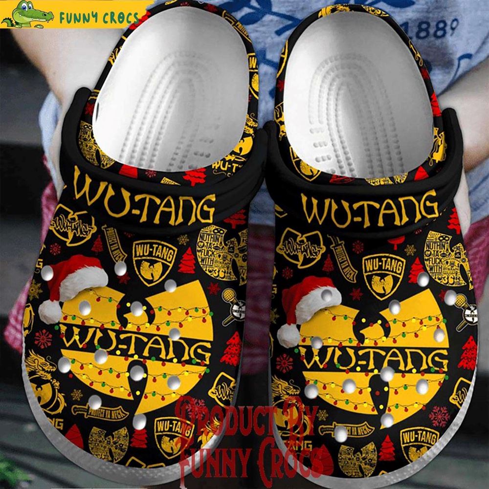 wu tang christmas crocs for adults discover comfort and style clog shoes with funny crocs