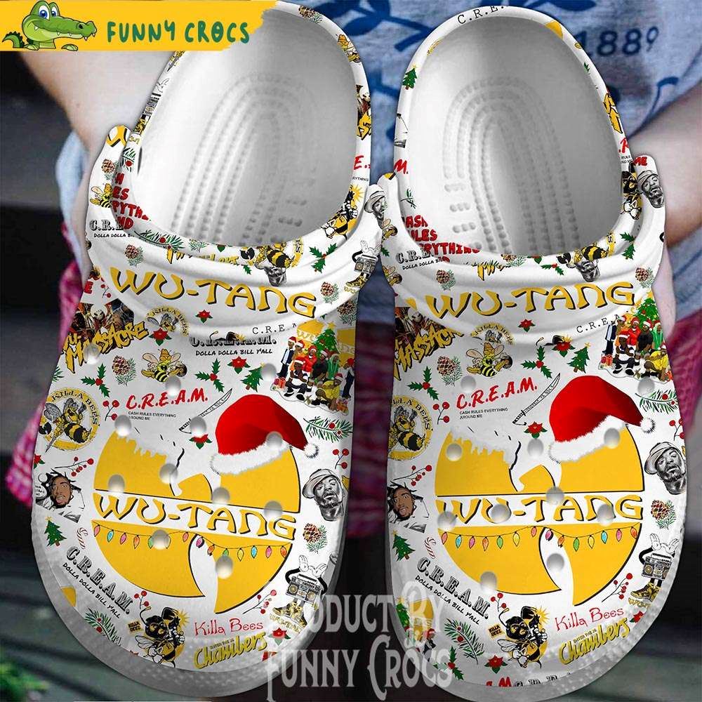 wu tang christmas crocs shoes discover comfort and style clog shoes with funny crocs