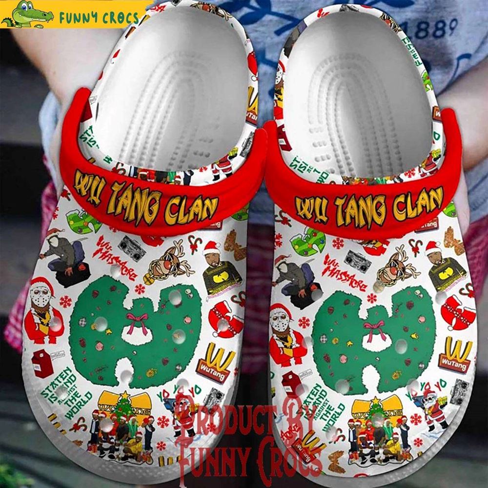 wu tang clan christmas crocs clogs shoes discover comfort and style clog shoes with funny crocs