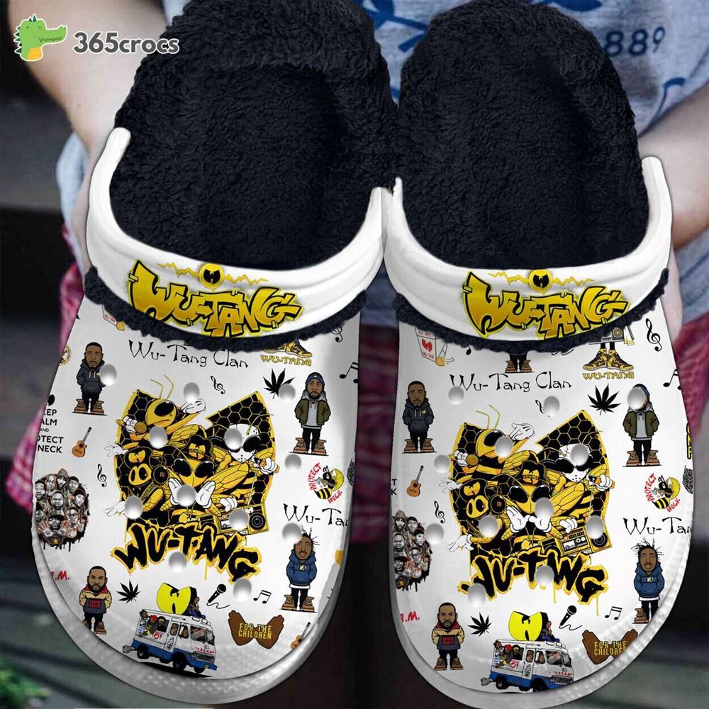 wu tang clan music comfortable lined crocs shoes unique footwear design