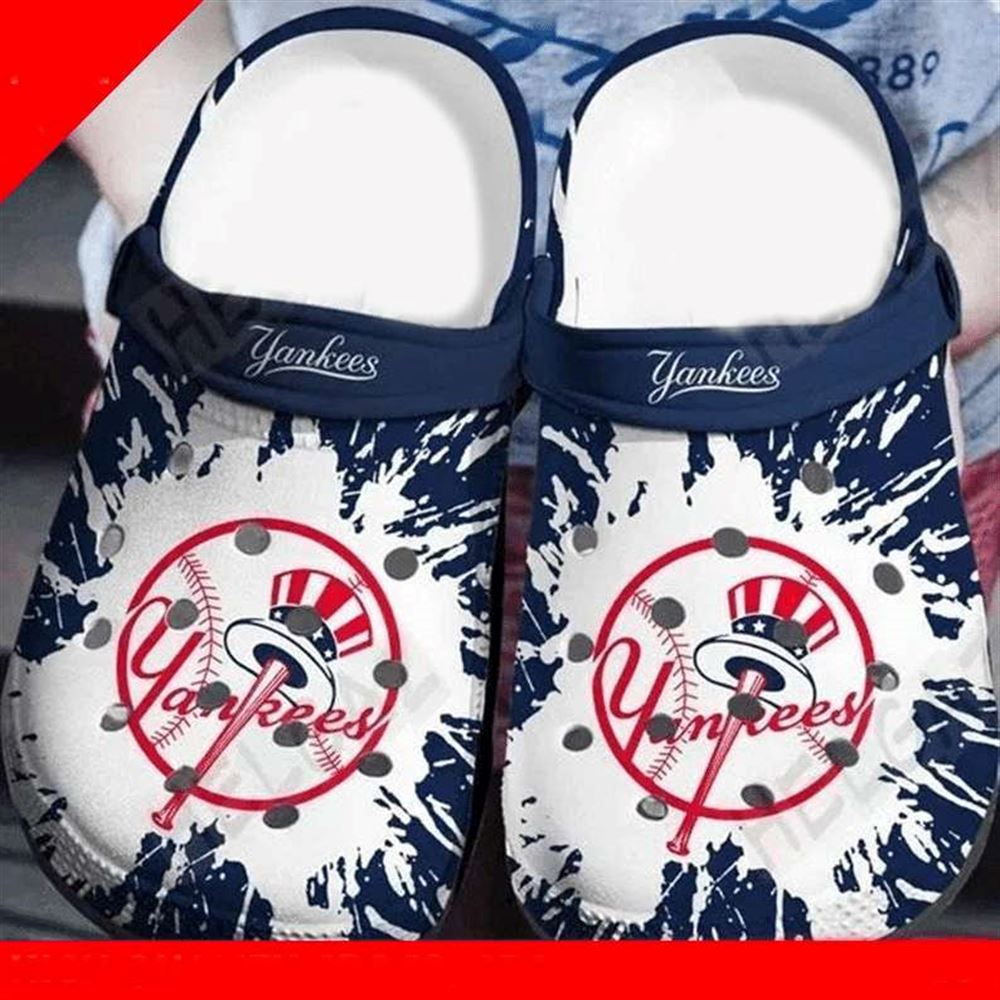 yankees gift for fan rubber clog shoescrocband clogs comfy f