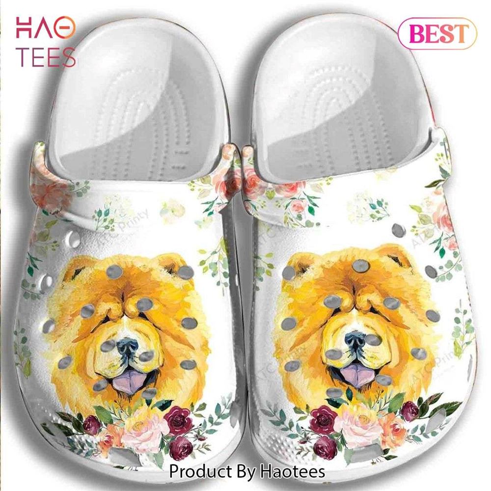 yellow dog croc shoes %E2%80%93 flower animal shoes crocbland clog gifts for son daughter