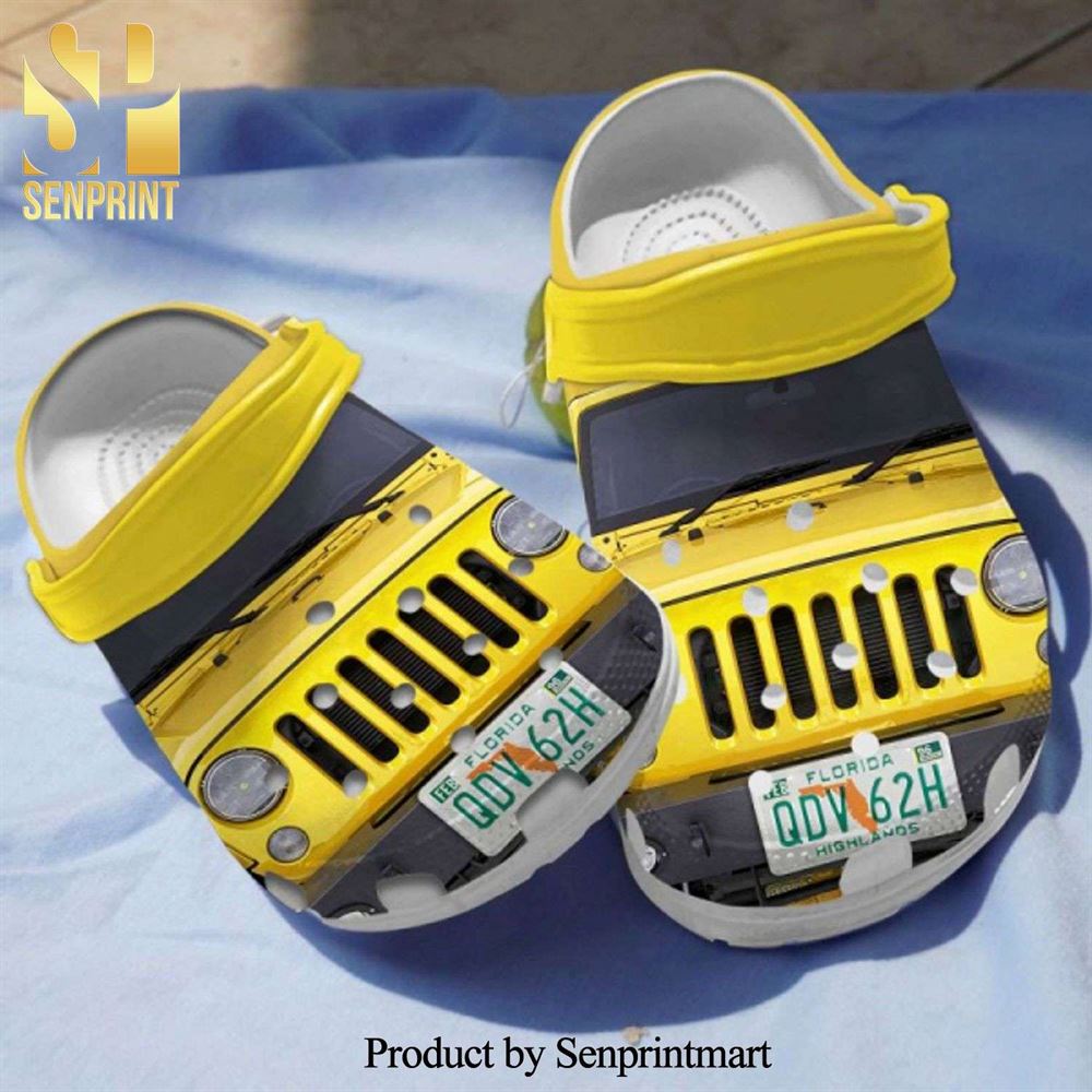 yellow jeep crocband clogs for jeep lover hn street style crocs unisex crocband clogs
