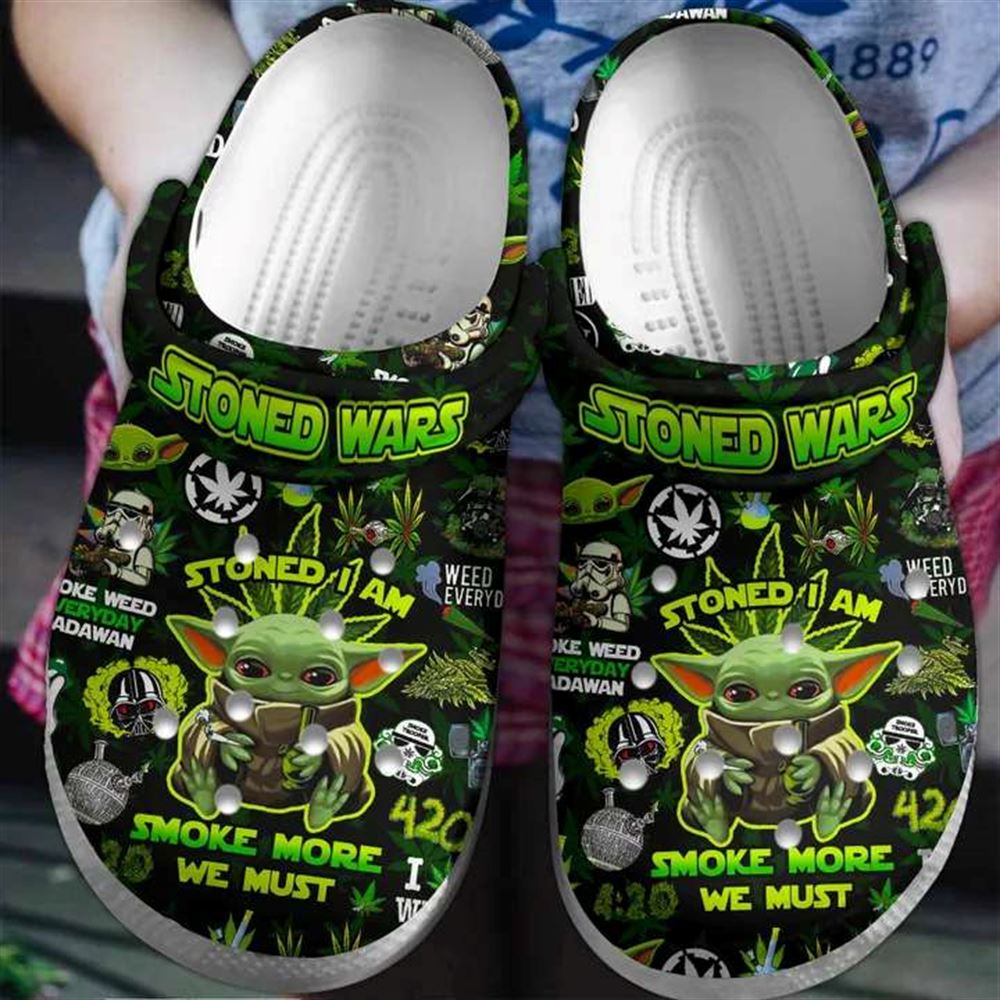 yoda smoke 420 weed star wars crocs crocband clogs shoes comfortable