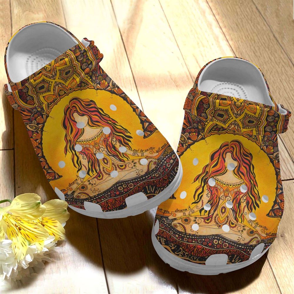 yoga hippie croc shoes for mother day %E2%80%93 hippie shoes crocbland clog gifts for mom daughter friends