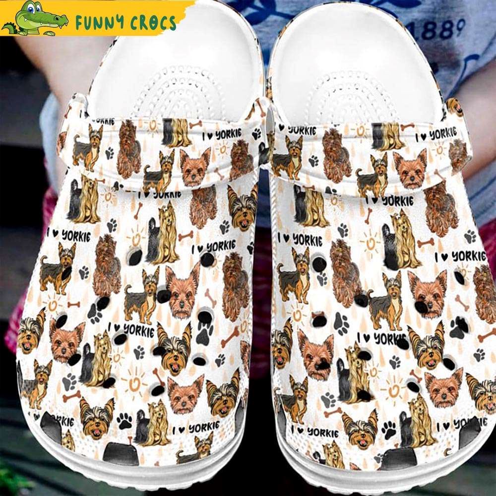 yorkshire terrier pattern crocs discover comfort and style clog shoes with funny crocs
