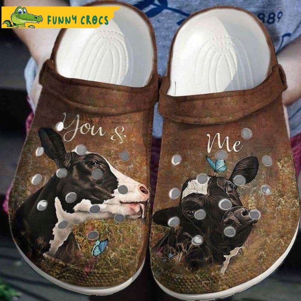 you and me cow couple farm crocs discover comfort and style clog shoes with funny crocs