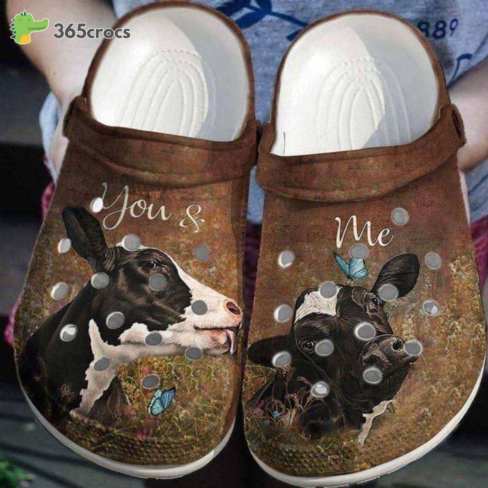 you and me cow couple farm home we got this great friend crocs clog shoes