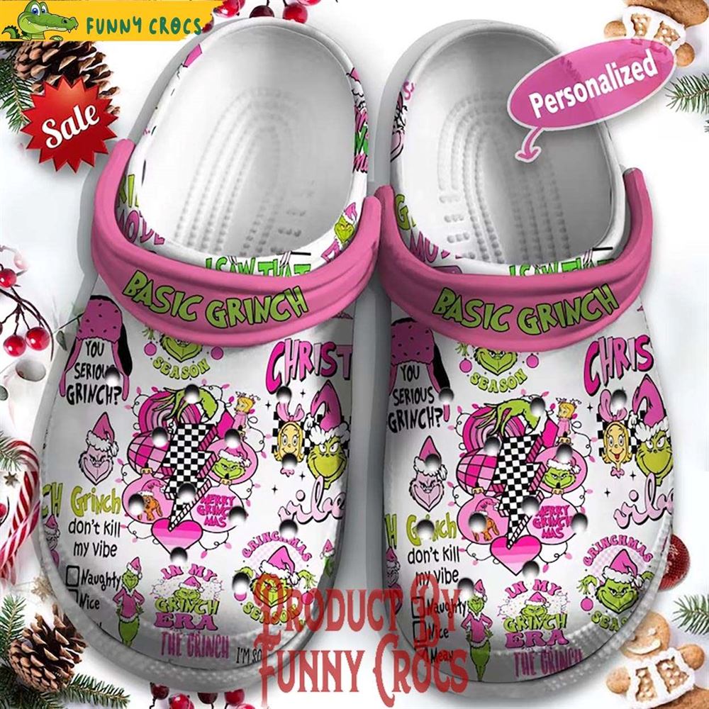 you serious grinch christmas crocs shoes discover comfort and style clog shoes with funny crocs