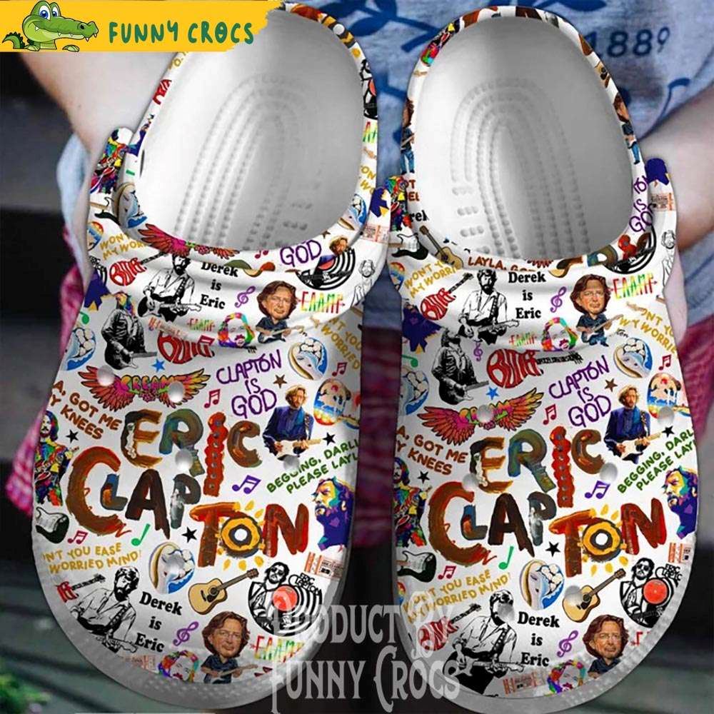 young eric clapton music crocs shoes discover comfort and style clog shoes with funny crocs
