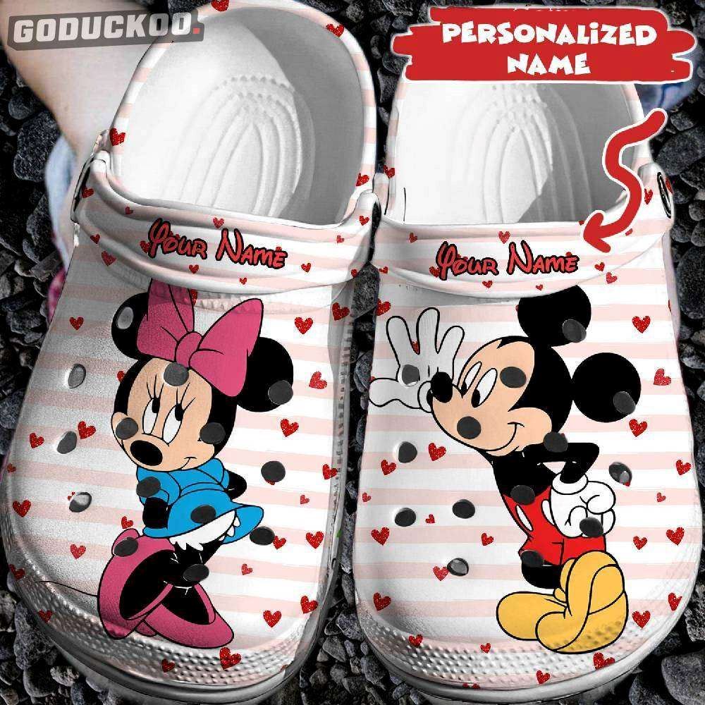 your disney magic personalized mickey and minnie 3d clog shoes