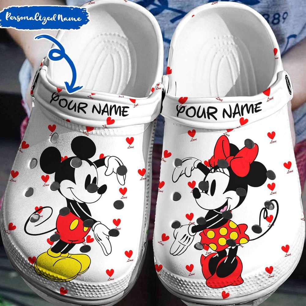 your disney story your personalized style mickey minnie crocs 3d clog shoes