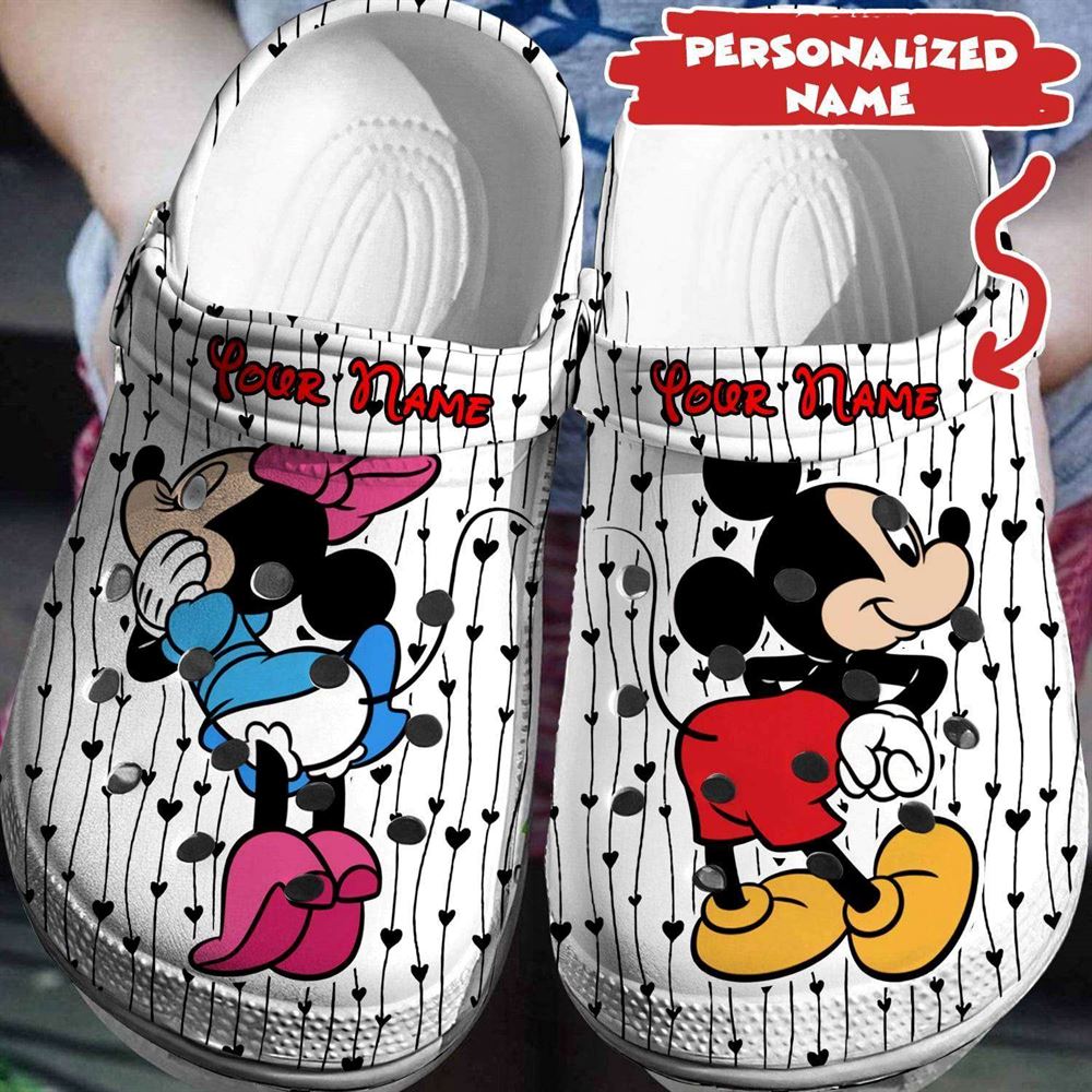 your name your disney adventure personalized mickey minnie crocs 3d clog shoes