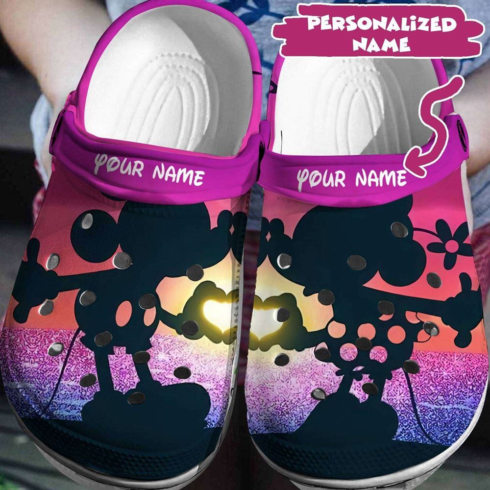 your personalized disney story mickey minnie crocs 3d clog shoes