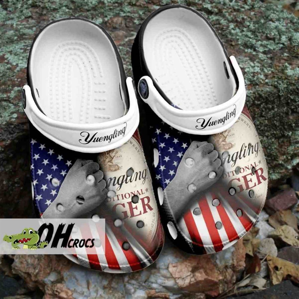 yuengling crocs american lager patriotic clog shoes gift