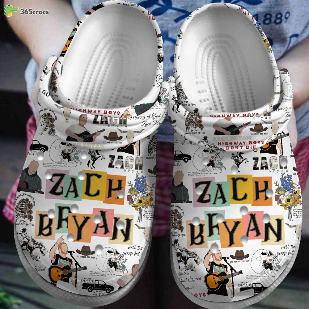 zach bryan unique comfortable music clogs crocs shoes edition premium