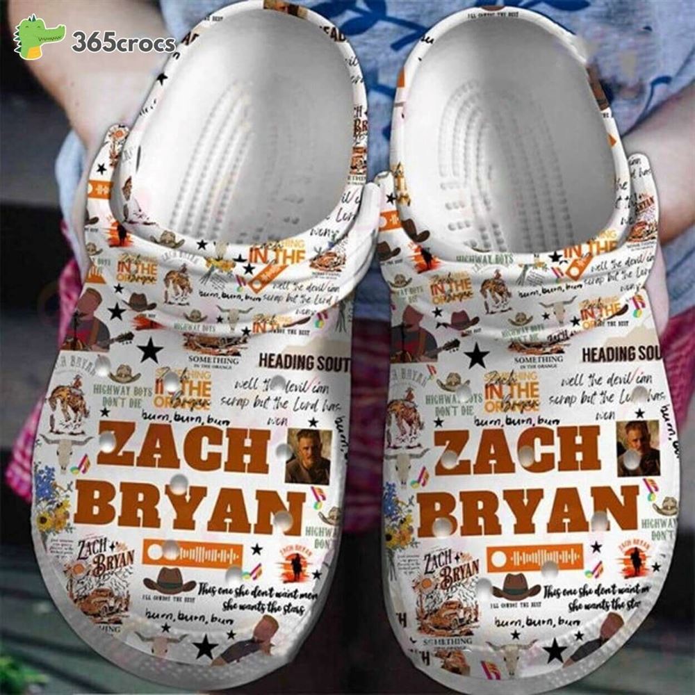 zach bryans highway boys inspired custom summer crocs