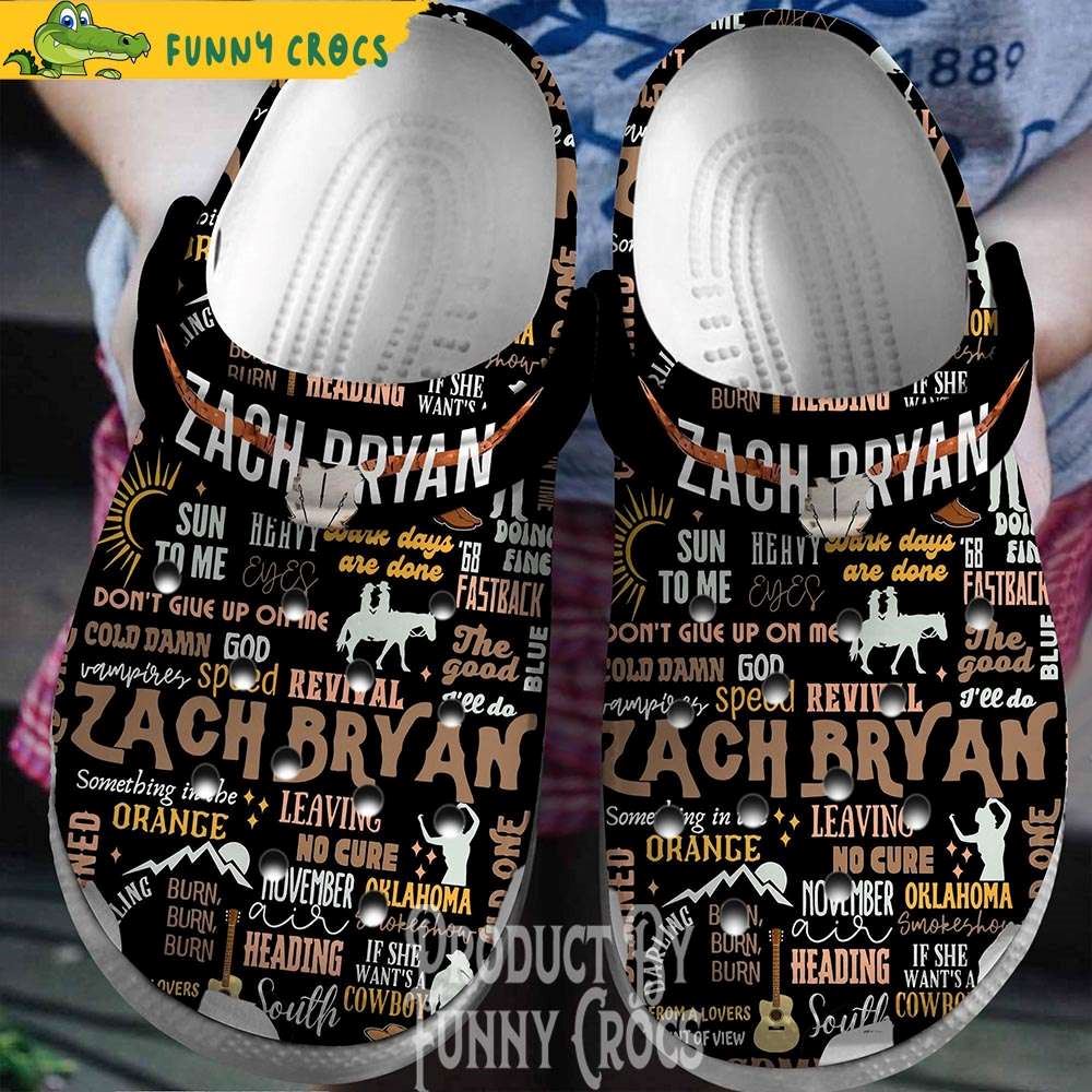 zack bryan singer music pattern crocs discover comfort and style clog shoes with funny crocs