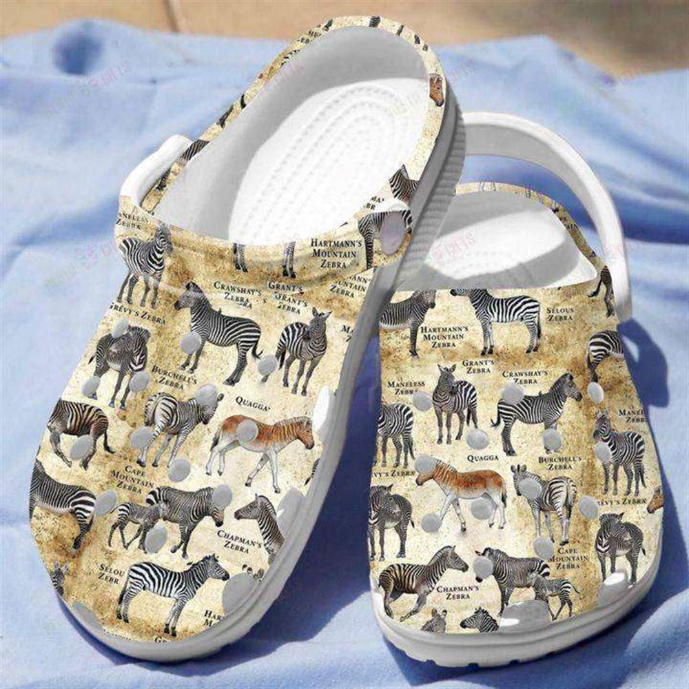 zebras of africa crocs classic clogs shoes