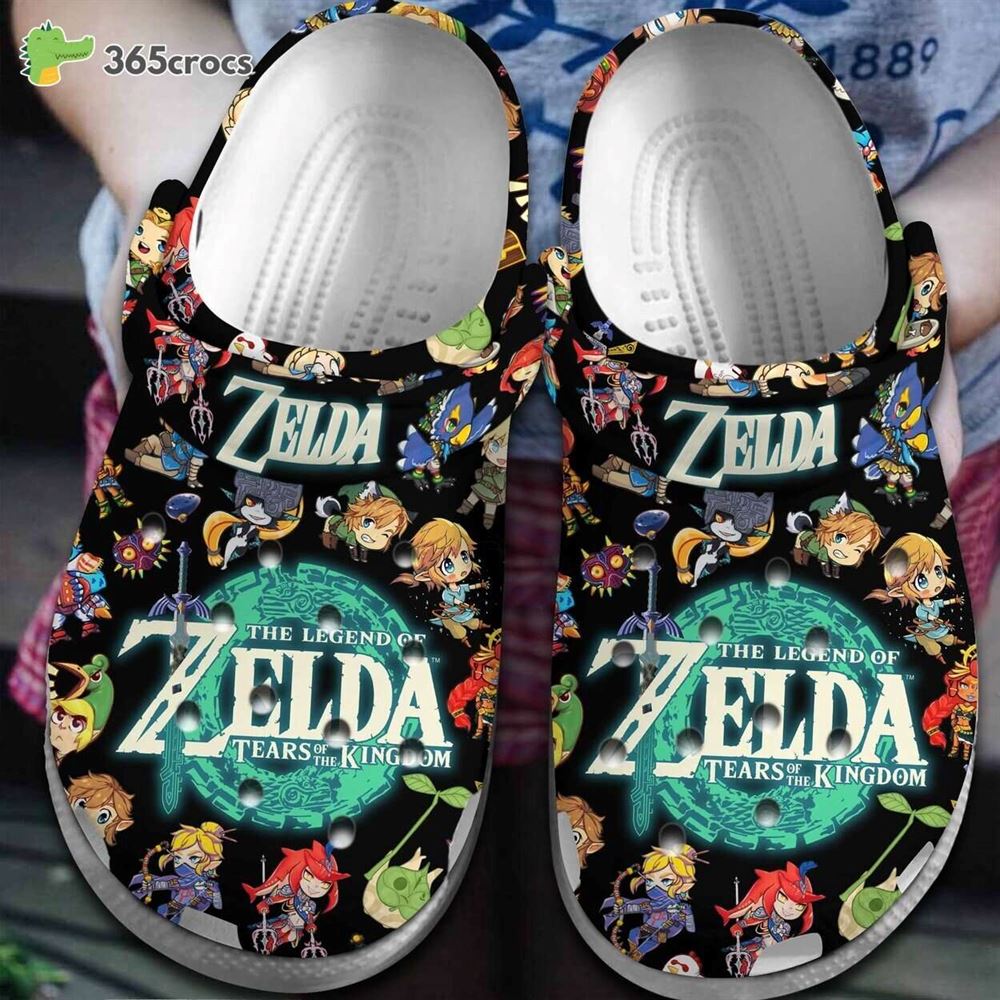 zelda tears of the kingdom game fans dream crocs clog comfortable shoes