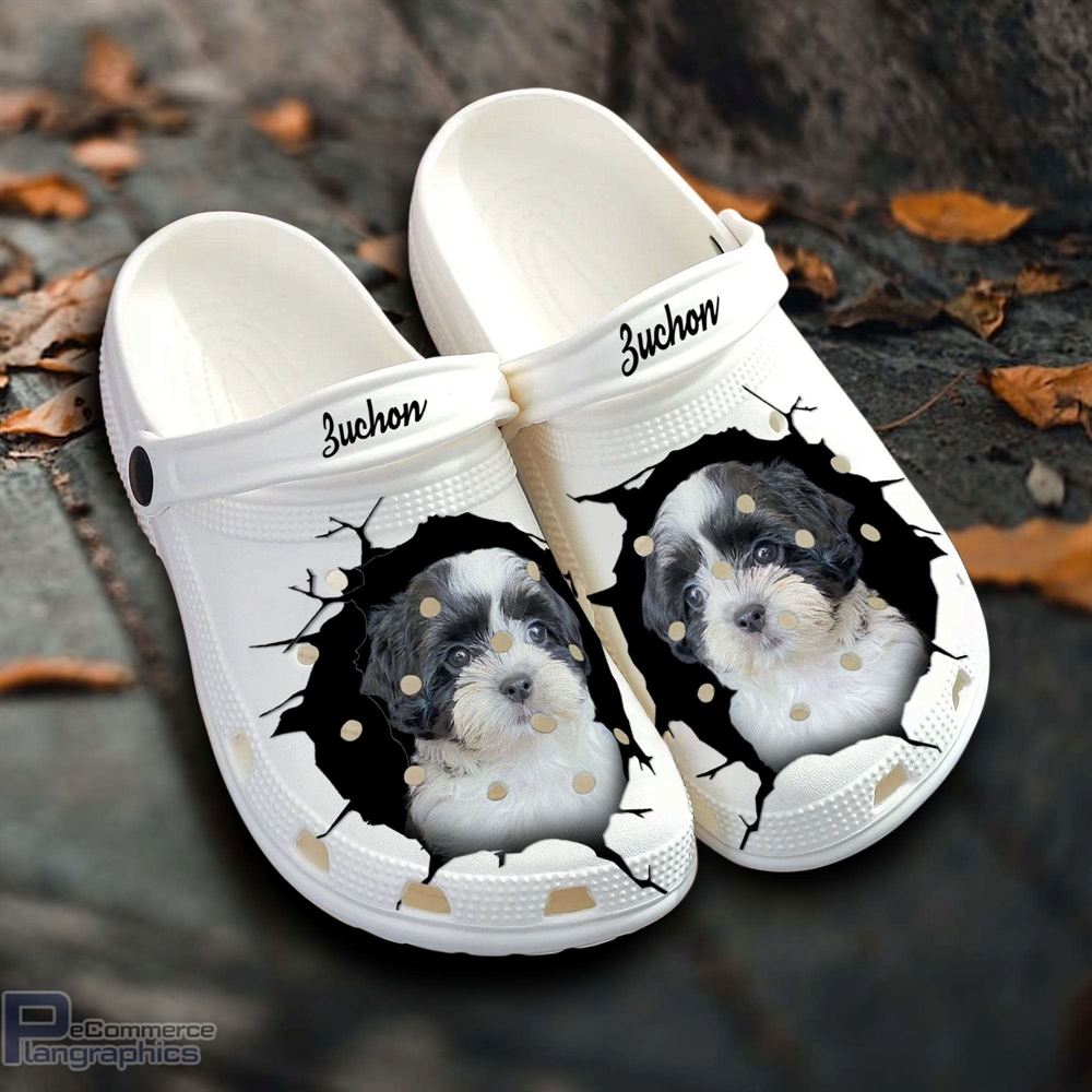 zuchon custom name crocs shoes love dog crocs