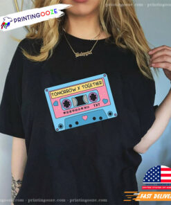 TXT Tomorrow x Together CUTE Retro Pastel Cassette Tape Blue Pink