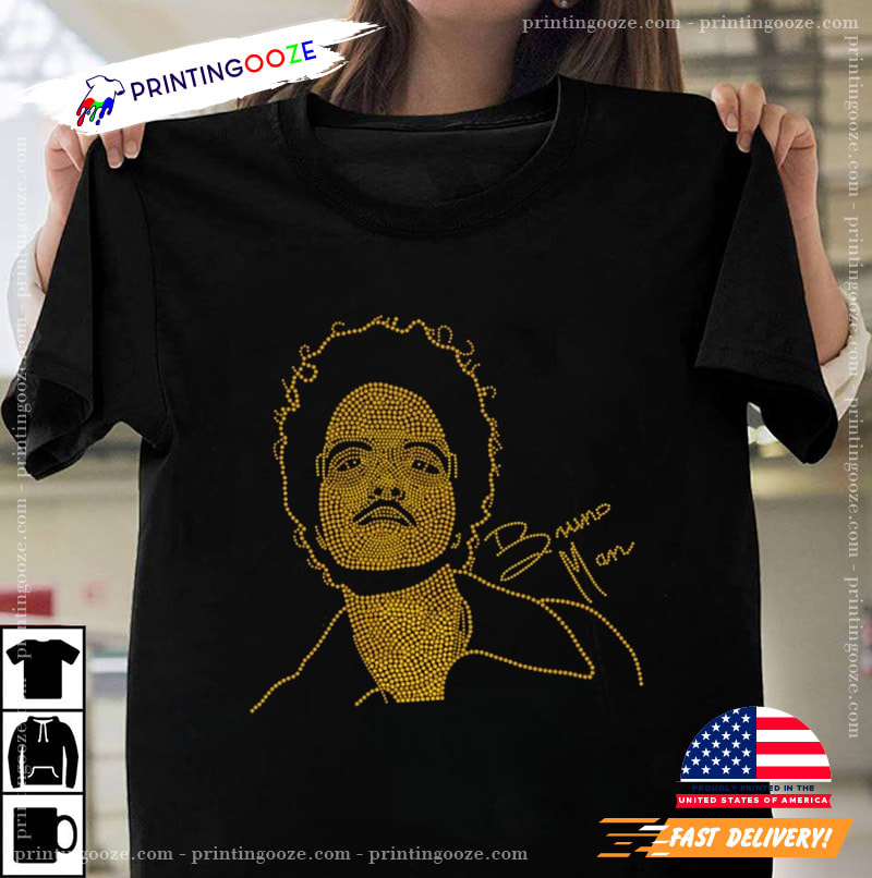 Rhinestone Bruno Mars Shirt, Bruno Mars Merch - Unleash Your