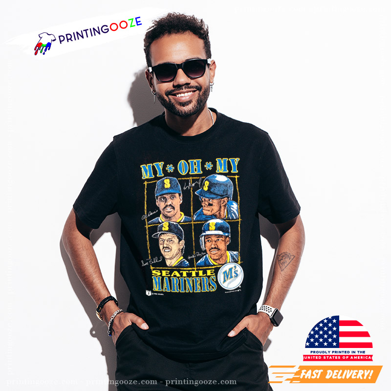 Vintage 90s Oh My God Seattle Mariners MLB Baseball Shirt