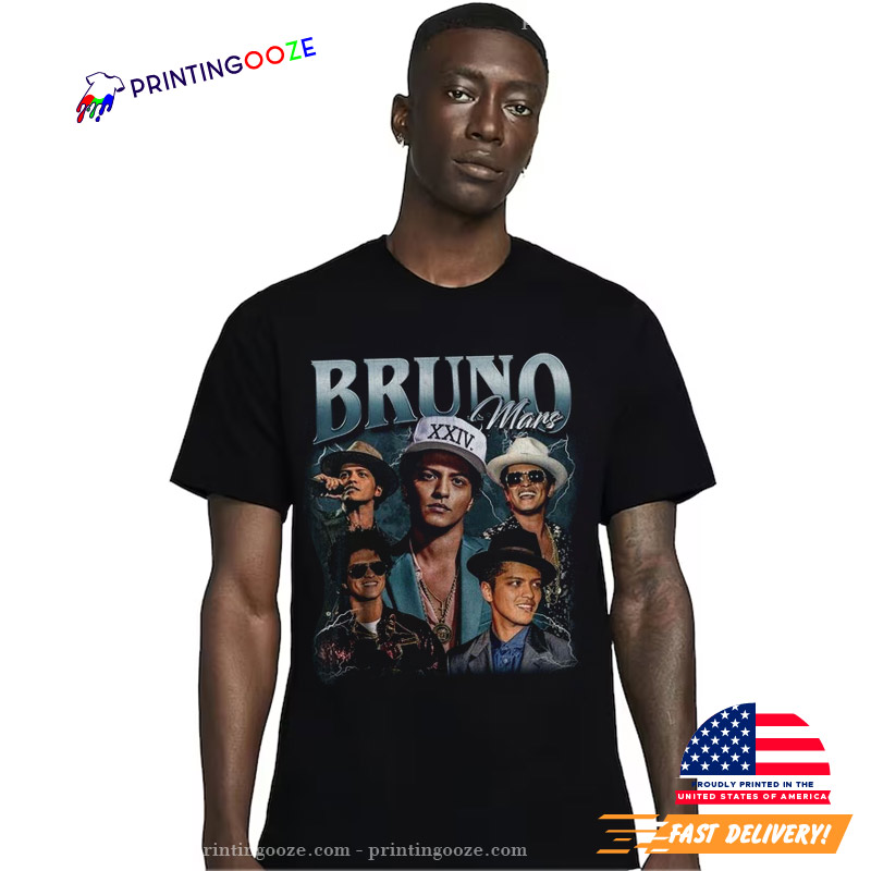Vintage 90s Bruno Mars Graphic Tee - Unleash Your Creativity
